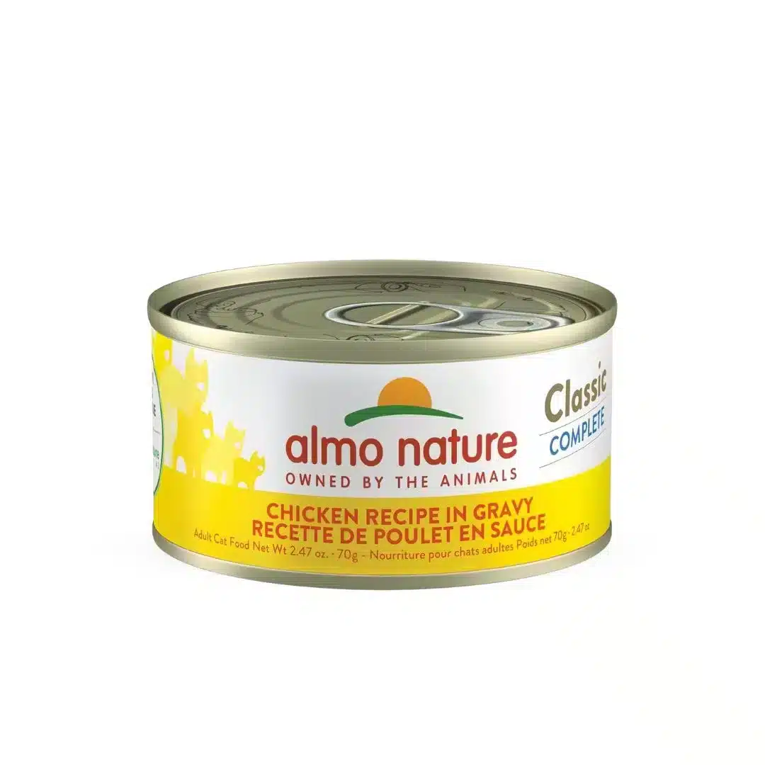 Almo Nature Chicken Recipe in Gravy wet food can