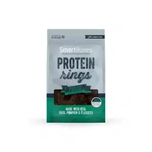 SmartBones Protein Rings Duck & Pumpkin treats.