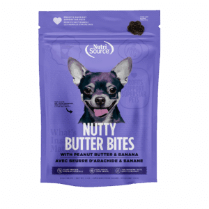 Nutrisource Nutty Butter Bites Peanut Butter & Banana treats 6oz