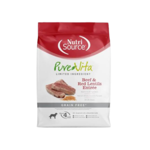 Nutrisource Pure Vita Beef N Red Lentil - 12lb